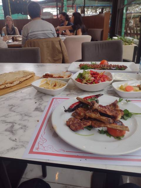       Table filled with Turkish cuisine dishes.
  