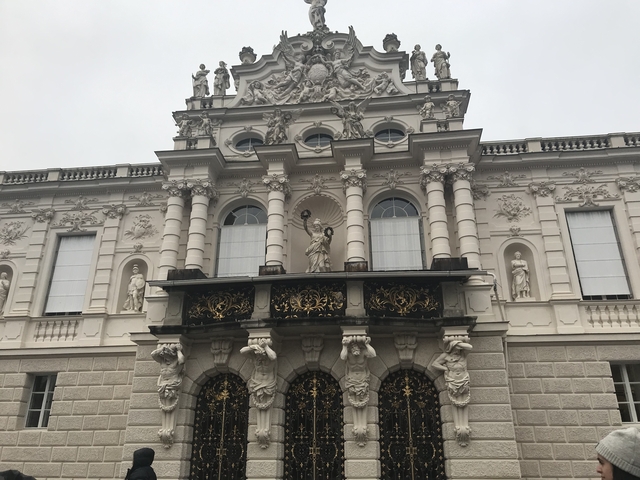       Ornate architectural building.
  