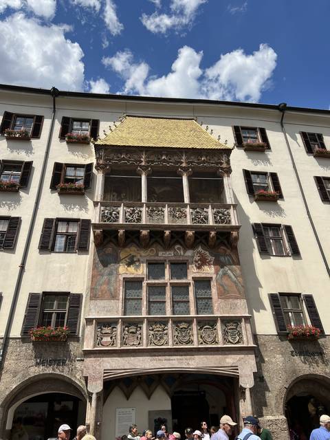 Historical building with a golden roof in Innsbruck.
