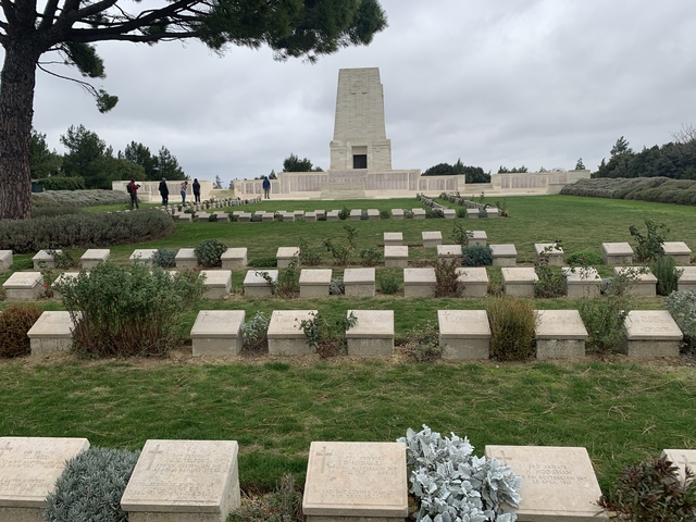 Military cemetery and memorial site.