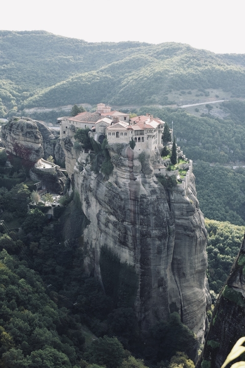       Monasteries on the cliffs of Meteora, Greece.
  