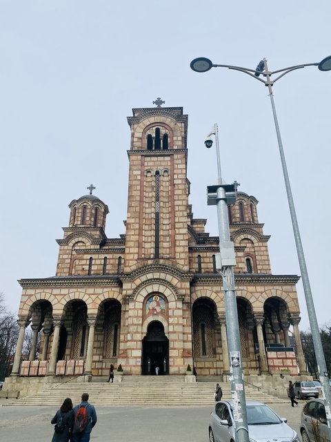 St. Mark's Church, a Serbian Orthodox church.