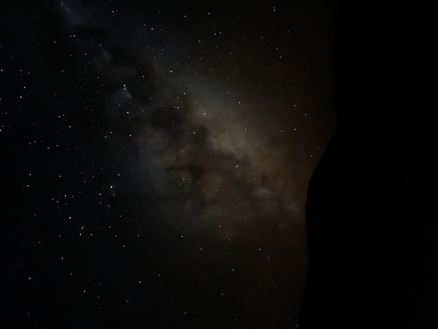       Night sky with stars visible.
  