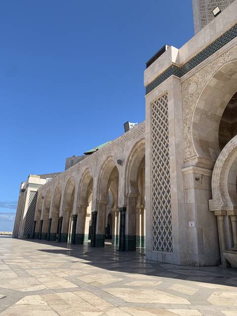 Architectural arches with intricate designs.