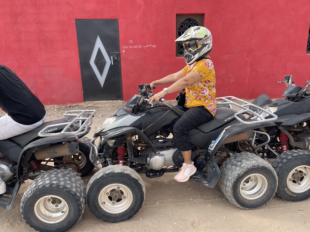 Person riding an ATV