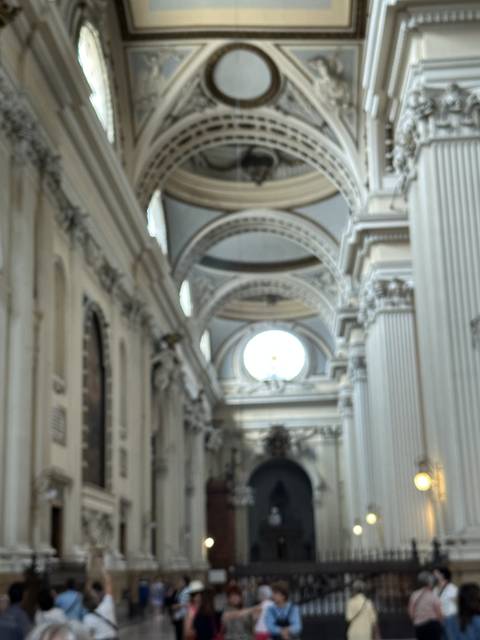       Intricate interior of a historical building.
  