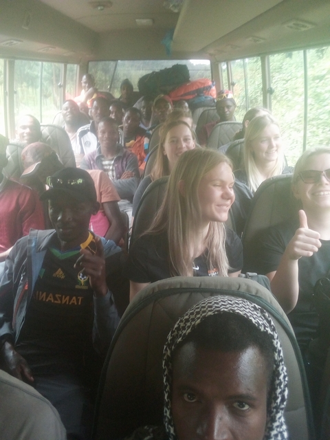       Group of people on a bus
  