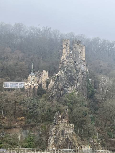 Castle-like structure on a rocky hill