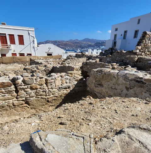       Archaeological site with ruins and structures.
  