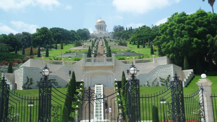 View of the Bahá’í Gardens and Shrine in Haifa.
