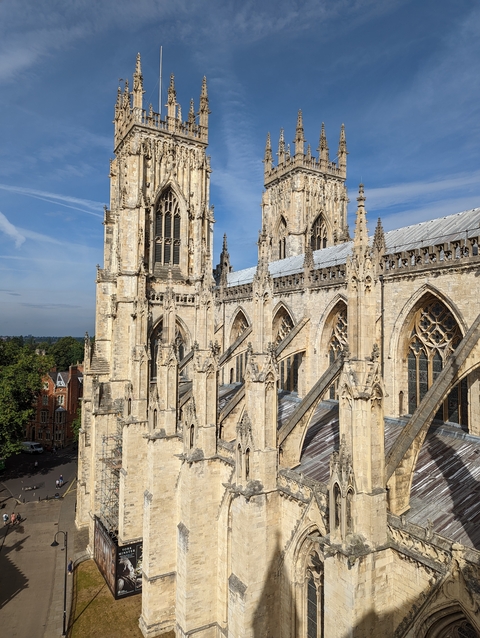 Ornate gothic cathedral with intricate stonework.