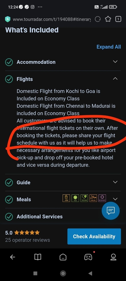       Photo d'avis client sur Inde du Sud avec Goa au départ de Chennai - tout compris - 10 jours 
  