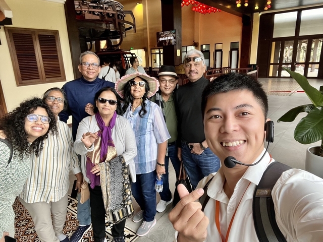 Group of people inside a building.