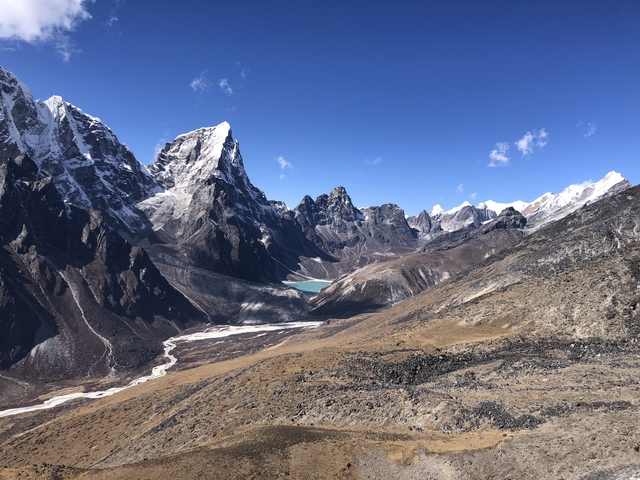       Panoramic mountain landscape in the Himalayas
  