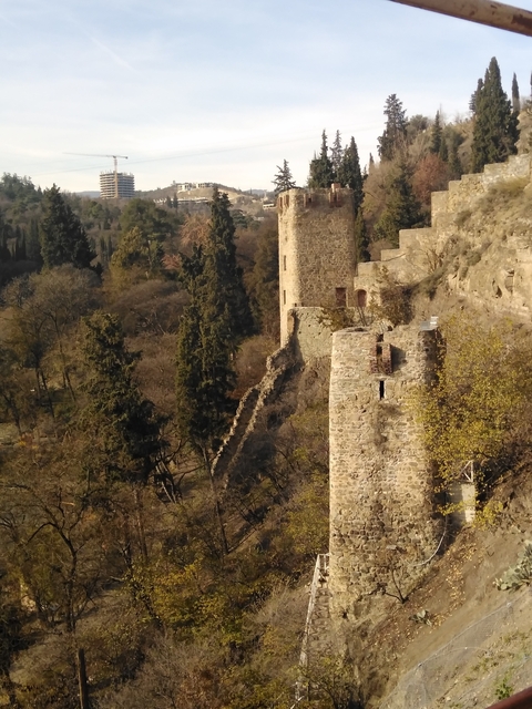       Historical stone tower surrounded by trees.
  