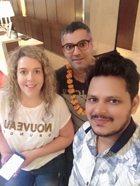       Group photo of three people
  