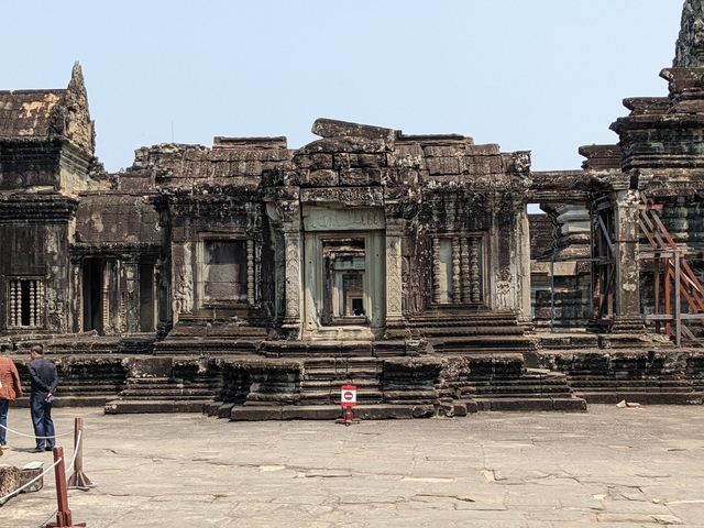       Ruins of an ancient temple complex.
  