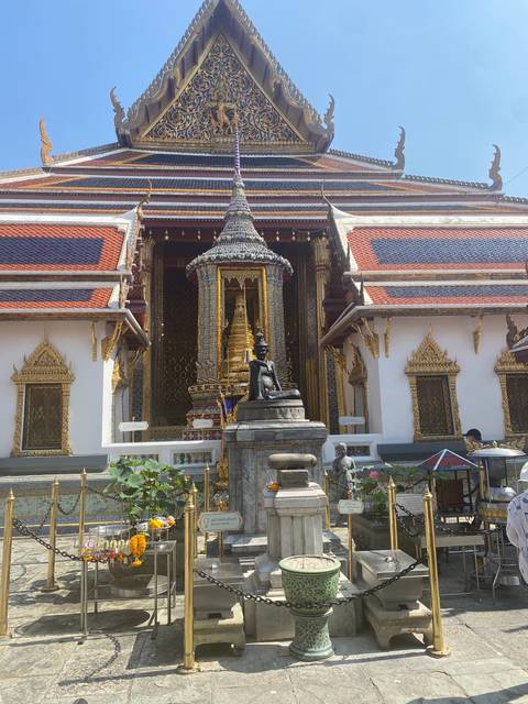 Intricately designed temple exterior with ornate details.