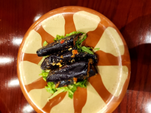 Traditional Egyptian dish with stuffed vegetables.