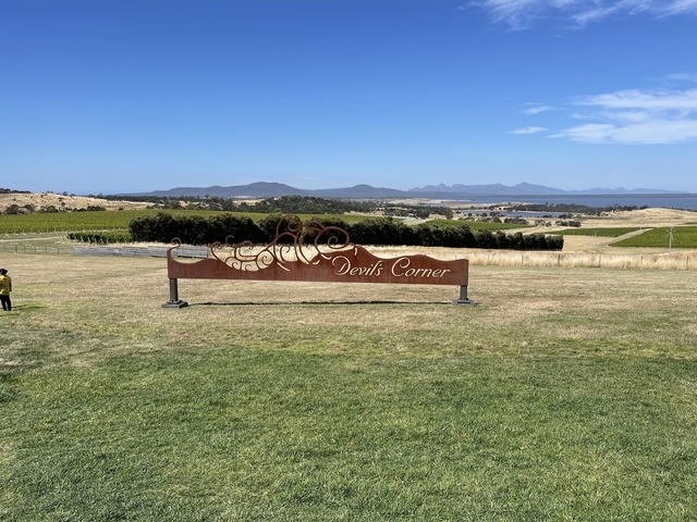       Winefields with a sign in the foreground.
  
