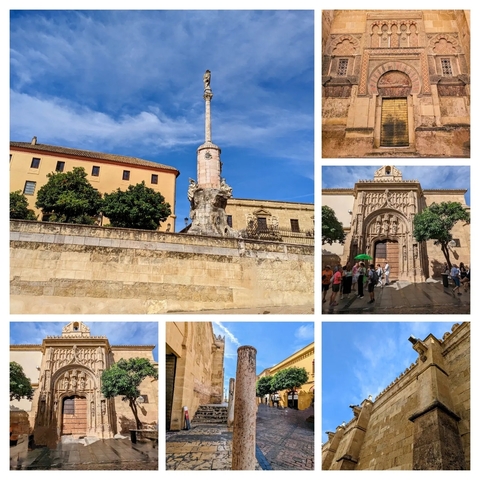      Mountains in the distance with a clear blue sky.
  