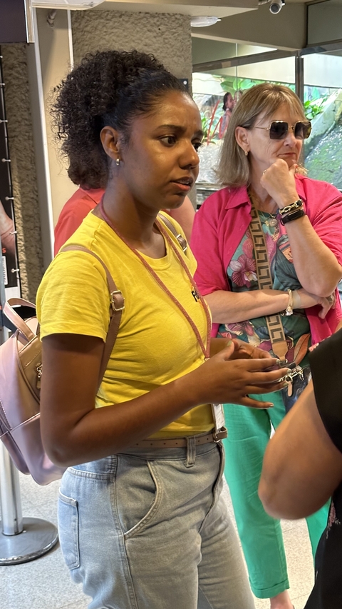 Group of people in a public space.