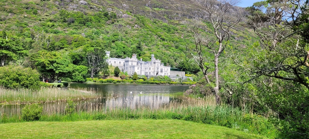 Scenic view of Kylemore Abbey.