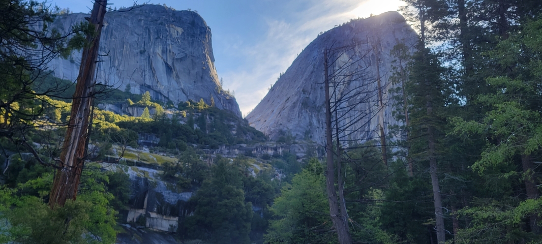 Majestic view of mountains in a national park setting.