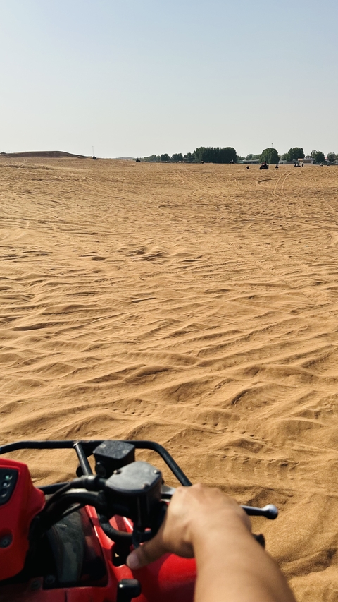 Close-up of sand patterns in the desert.