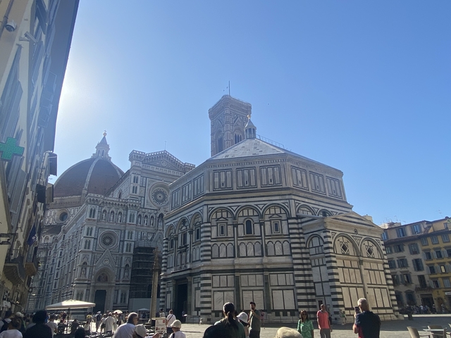 Cathedral with intricate facade in Florence.