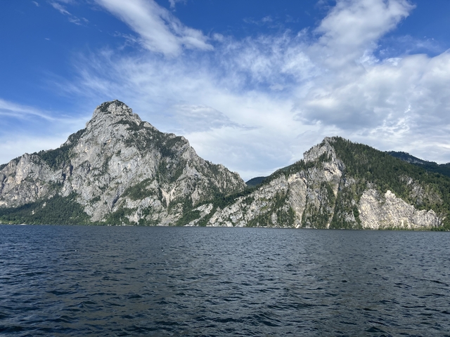 Mountain landscape with a lake.