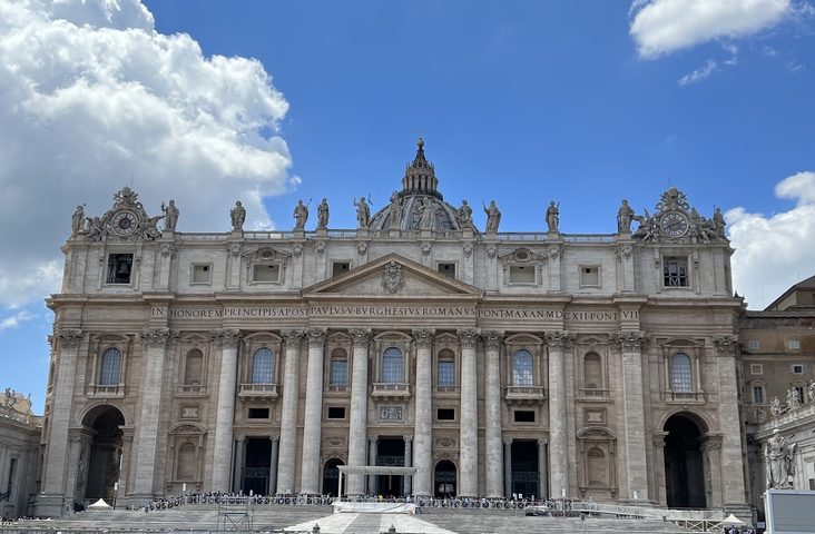       St. Peter's Basilica in Vatican City.
  