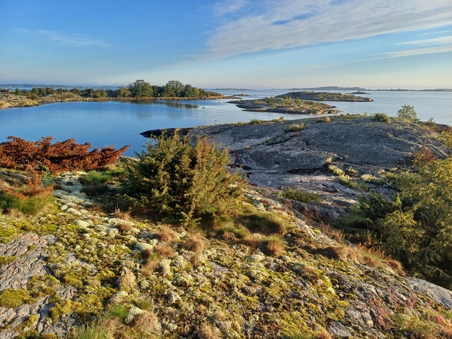 Rocky coastline with a scenic sea view.