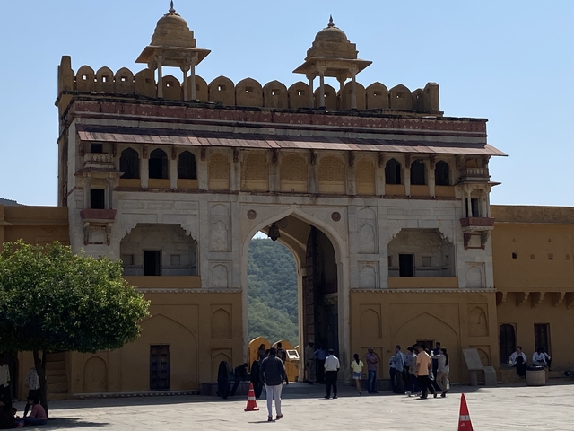       Entrance gate to a historical fort.
  
