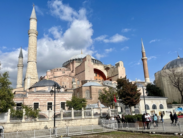       Exterior view of a historic mosque
  