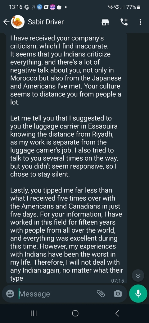       A screenshot of a message exchange.
  