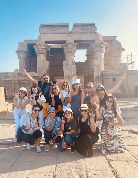       Group in front of Kom Ombo Temple
  