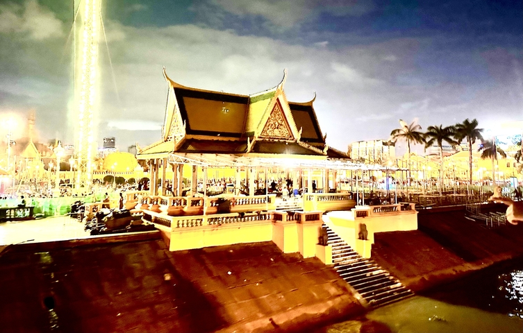       Night view of a building with lights
  