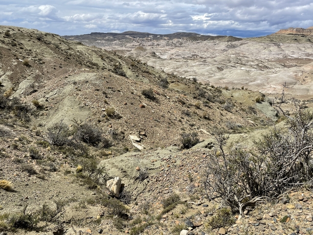 A barren, desolate rocky landscape.