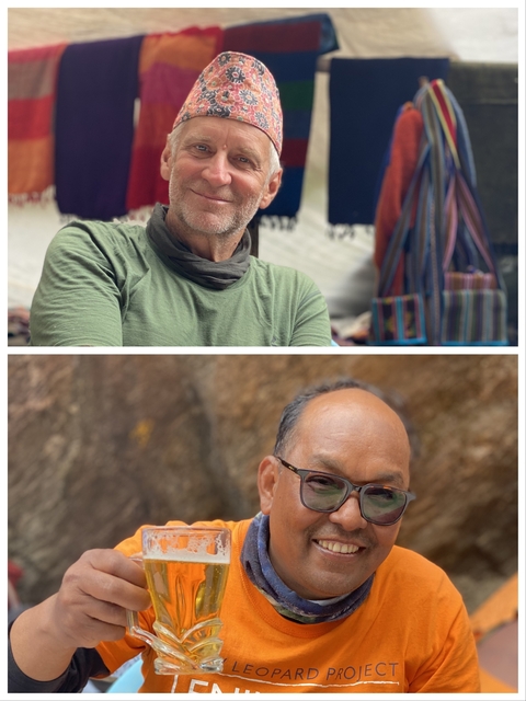 Composite photo of two people smiling in outdoor settings.