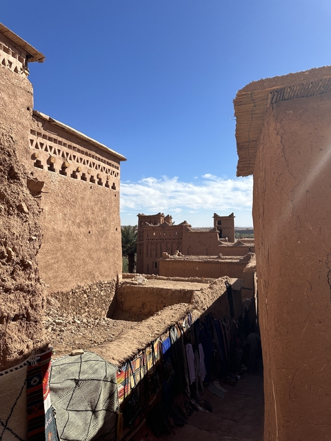 Traditional kasbah buildings made of mud bricks.