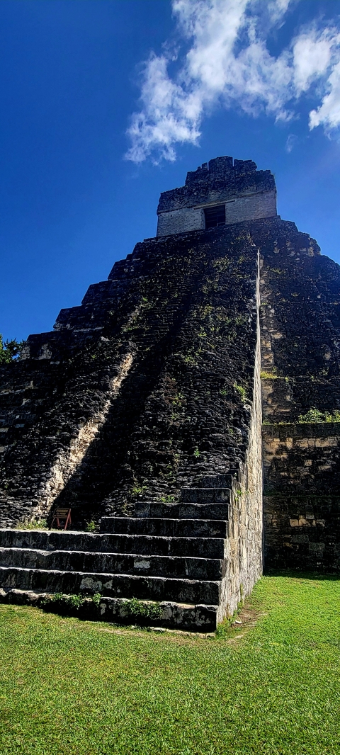 Close-up of ruins with stone texture.