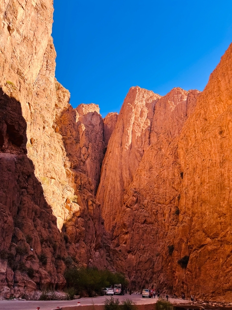 Rocky landscape with striking cliffs.