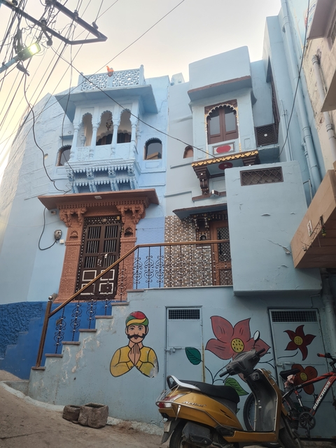       Old colorful buildings with traditional architecture.
  