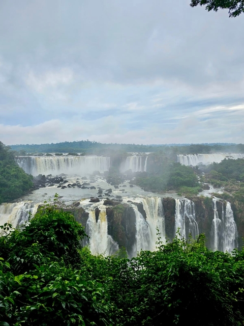 Breathtaking waterfalls surrounded by lush greenery.