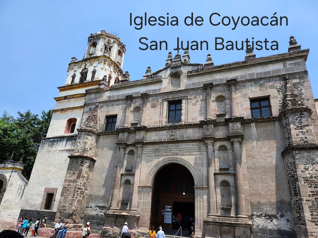       Church with text overlay on the facade.
  