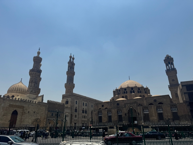 Architectural complex with domes and towers.