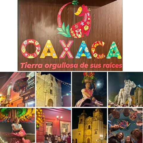 Cultural festival scenes in a collage with text overlay