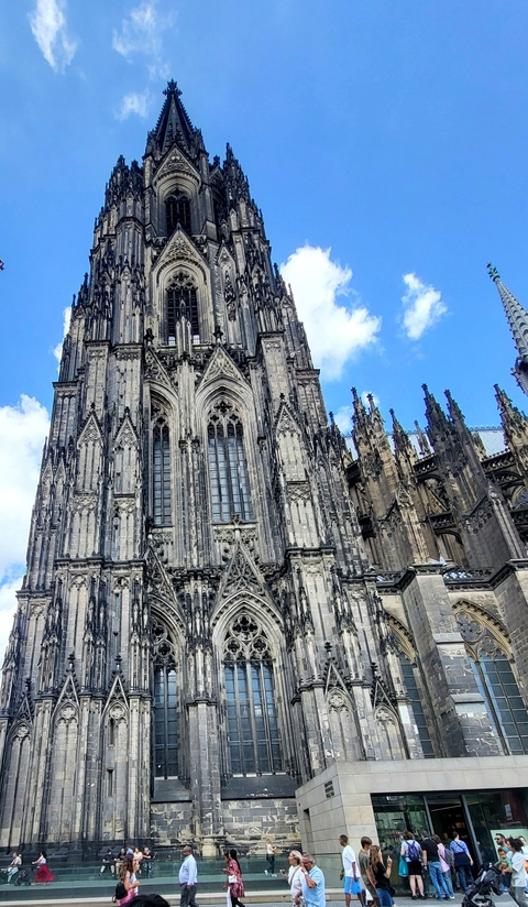 Gothic-style cathedral with intricate details.