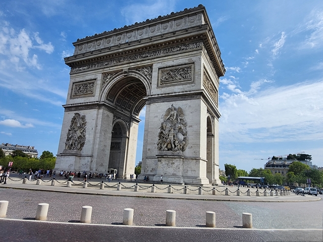 The Arc de Triomphe in Paris